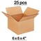 25 pcs Corrugated Shipping Boxes Durable Kraft Cardboard 6 x 6 x 4 Inch